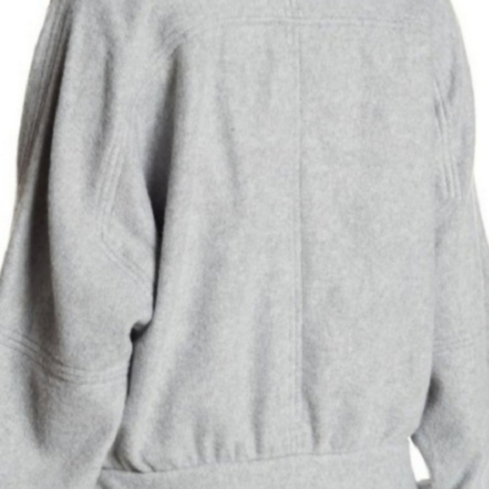 Free People Passage Jacket Soft Fleece Shawl Collar Slouchy Grey Size Small NWT - Picture 10 of 14